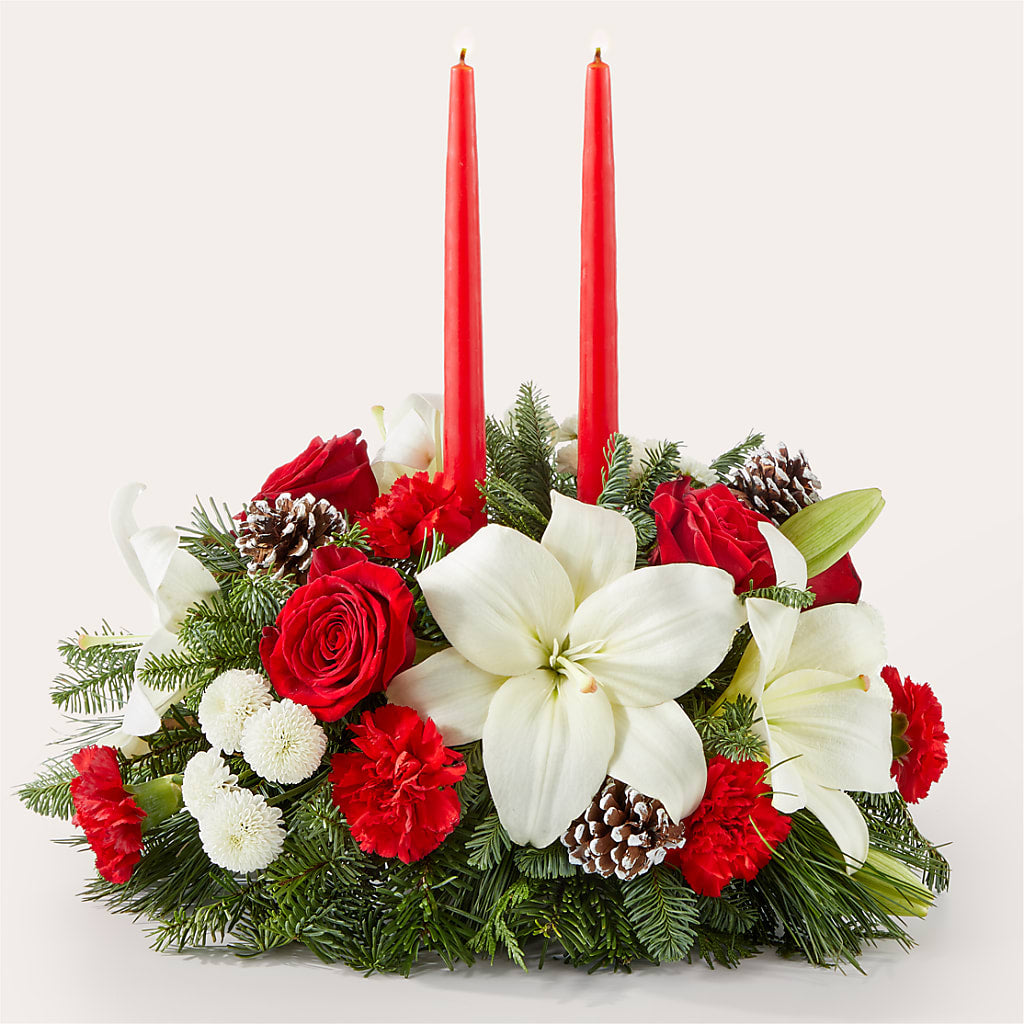 Seasonal Festivities Centerpiece – BELLE FLEURS & DESSINS, Lexington KY