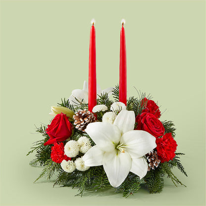 Seasonal Festivities Centerpiece – BELLE FLEURS & DESSINS, Lexington KY