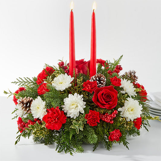 Holiday Soiree Centerpiece – BELLE FLEURS & DESSINS, Lexington KY