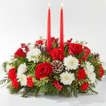 Holiday Soiree Centerpiece – BELLE FLEURS & DESSINS, Lexington KY
