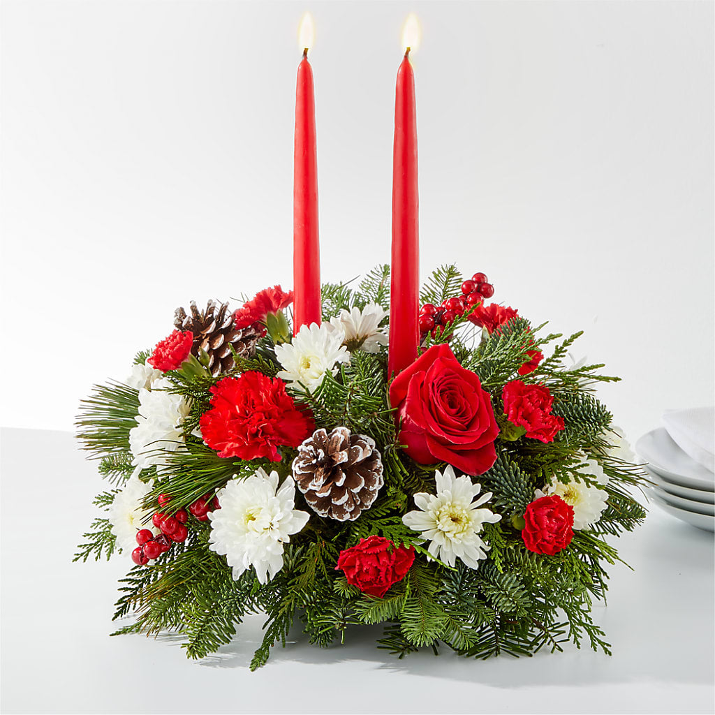 Holiday Soiree Centerpiece – BELLE FLEURS & DESSINS, Lexington KY