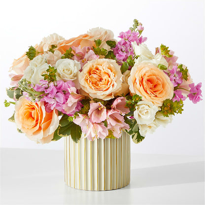 Paradise Bouquet with Ivory Vase – BELLE FLEURS & DESSINS, Lexington KY