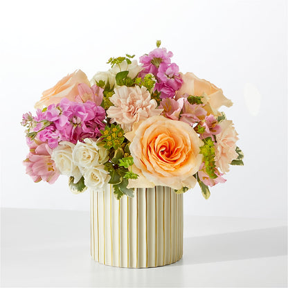 Paradise Bouquet with Ivory Vase – BELLE FLEURS & DESSINS, Lexington KY