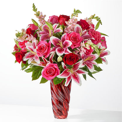 Always You Bouquet with Luxe Swirl Vase – BELLE FLEURS & DESSINS, Lexington KY