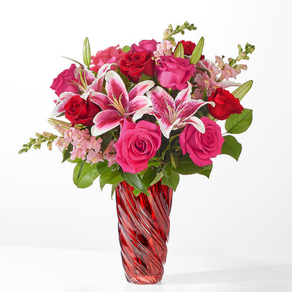 Always You Bouquet with Luxe Swirl Vase – BELLE FLEURS & DESSINS, Lexington KY