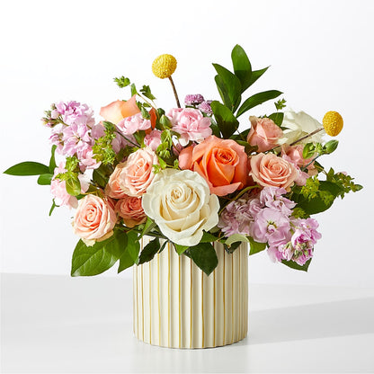 French Market Bouquet with Ivory Vase – BELLE FLEURS & DESSINS, Lexington KY