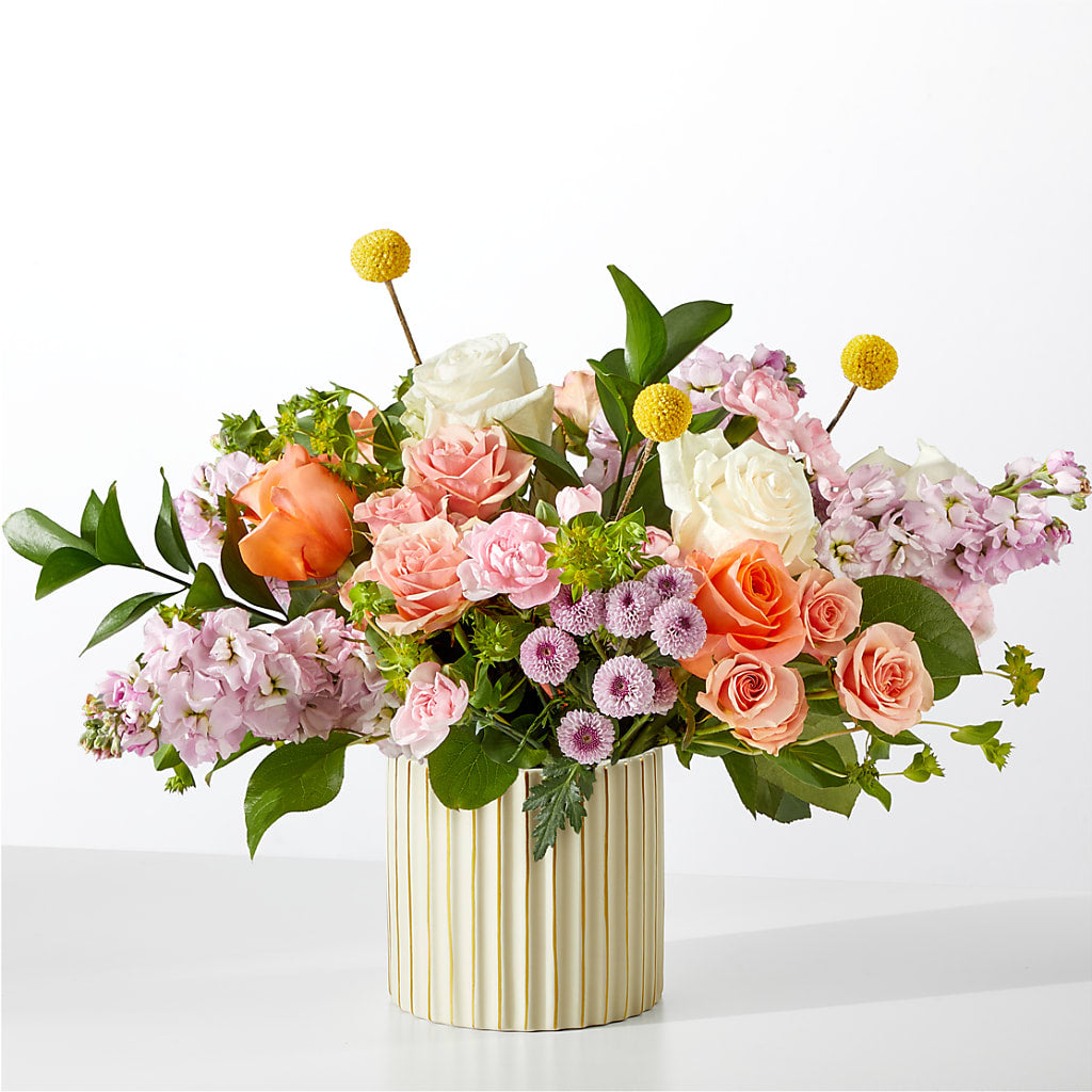 French Market Bouquet with Ivory Vase – BELLE FLEURS & DESSINS, Lexington KY