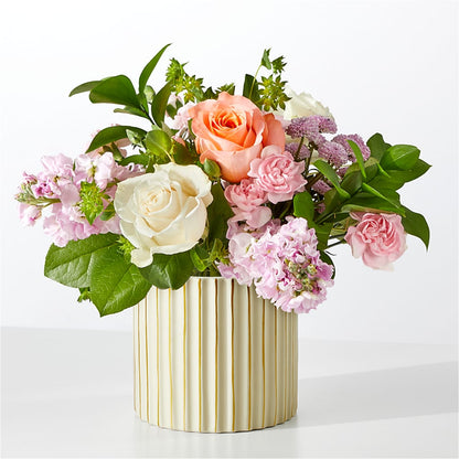 French Market Bouquet with Ivory Vase – BELLE FLEURS & DESSINS, Lexington KY