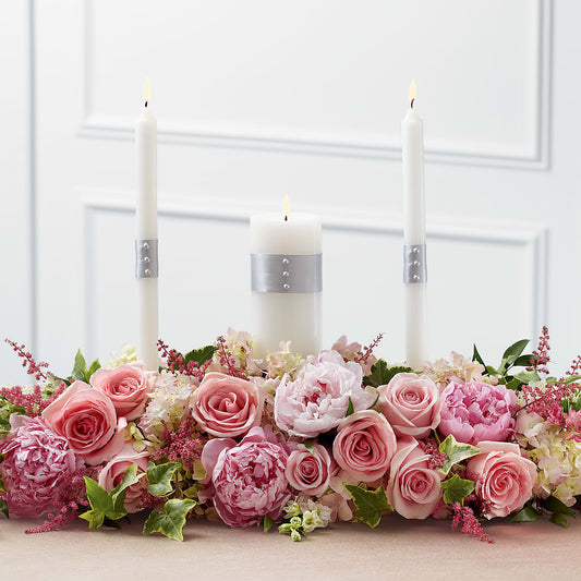 Worldwide Romance Unity Candle Arrangement – BELLE FLEURS & DESSINS, Lexington KY